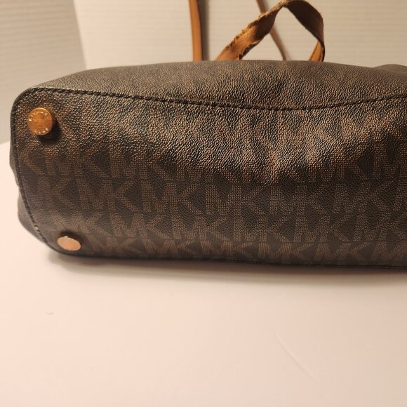 Michael Kors Logo Brown Tote Bag - Great Restoration Project - Picture 7 of 13